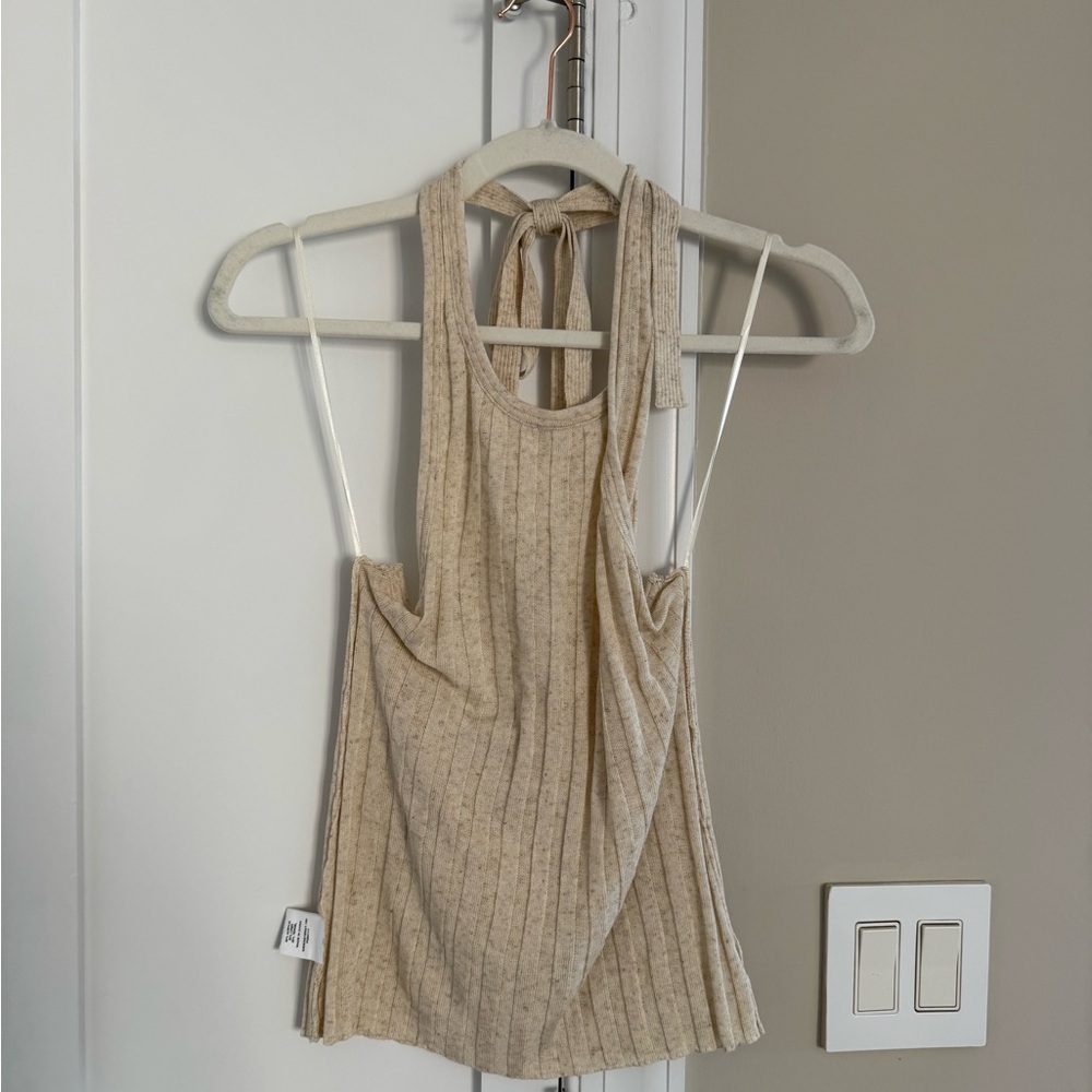 Dissh goldie natural halter top